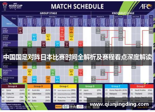 中国国足对阵日本比赛时间全解析及赛程看点深度解读 中国国足对阵日本比赛时间全解析及赛程看点深度解读